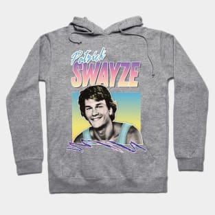 Patrick Swayze - Retro 90s Styled Fanart Design Hoodie